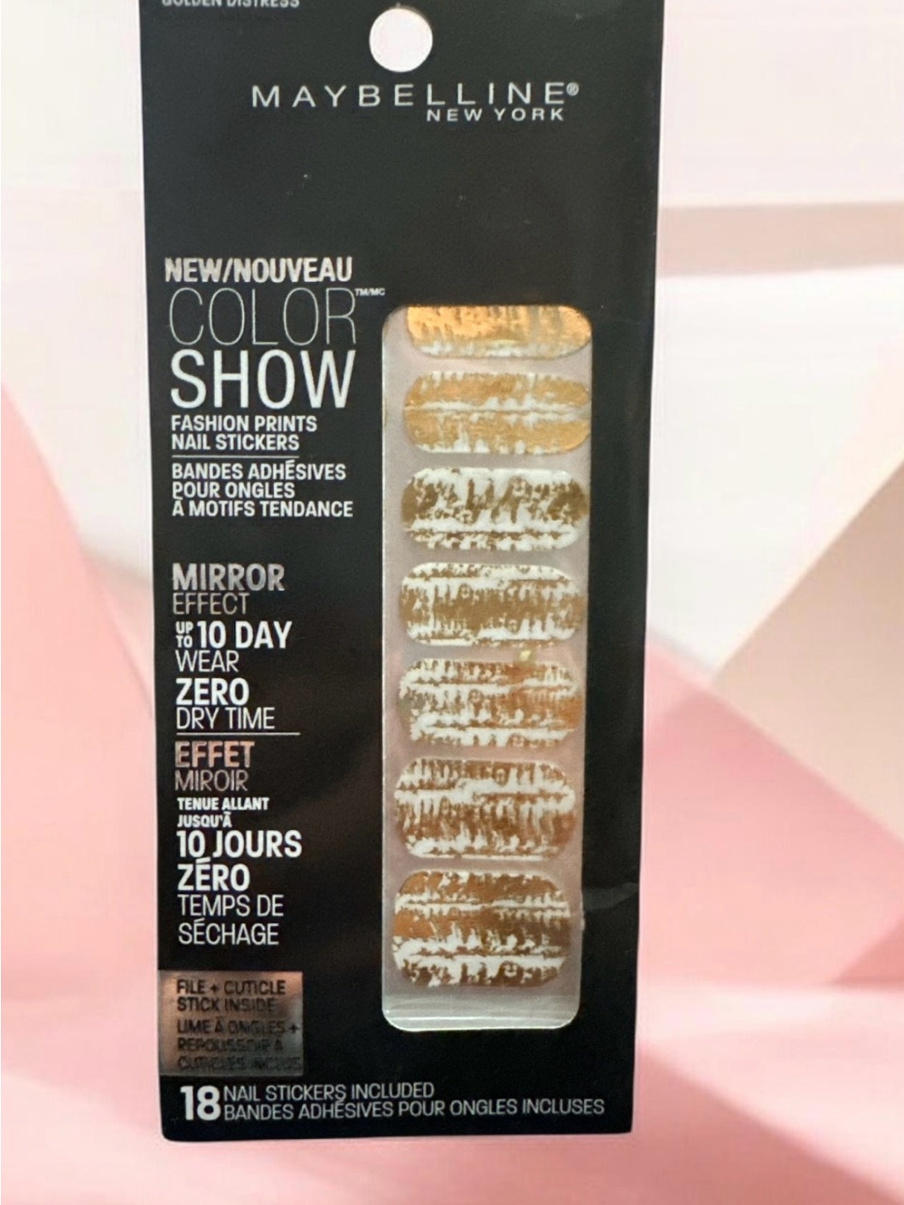 Maybelline Color Show Gold Mirror Effect Nail Stickers
1677
